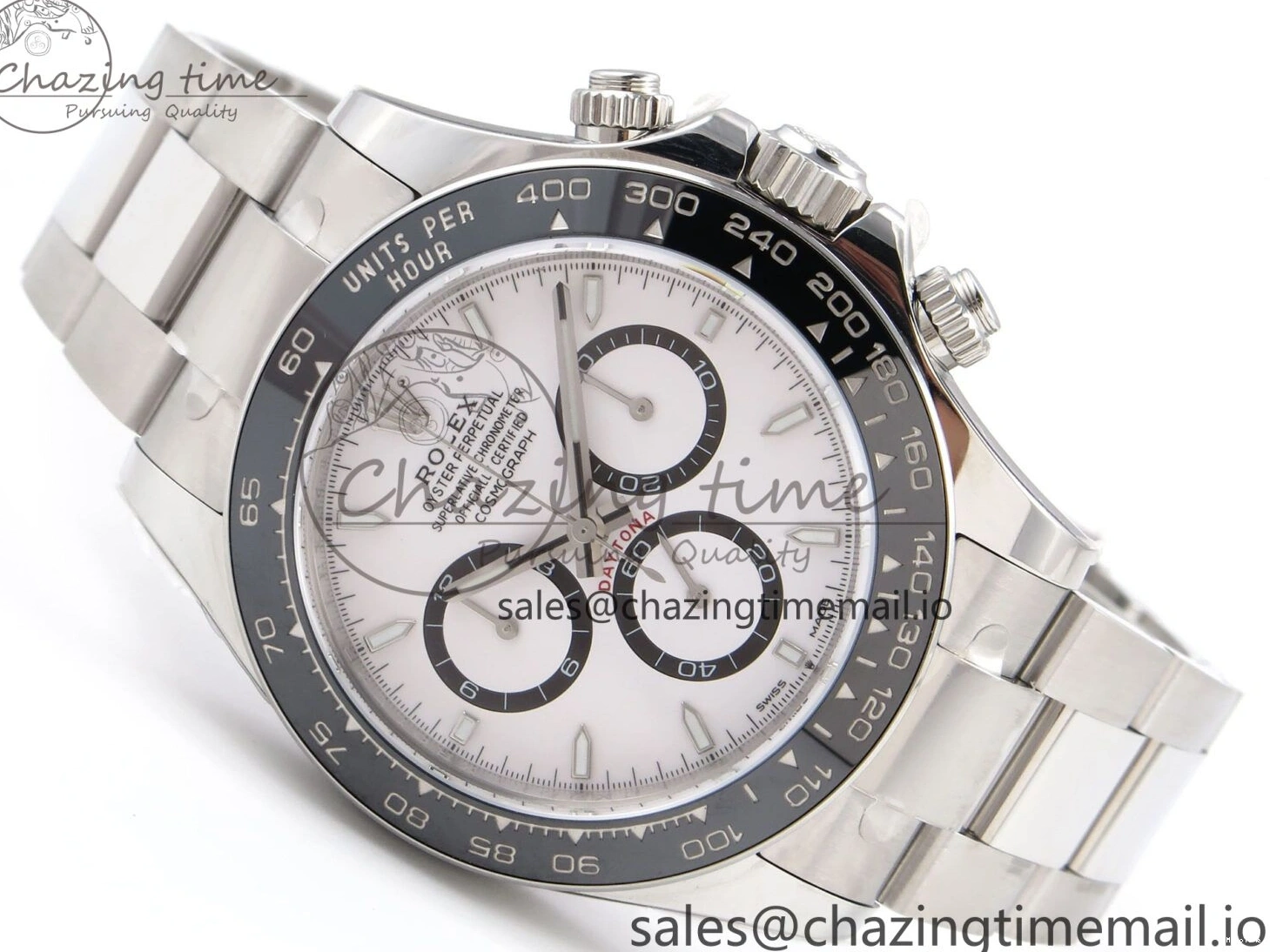 MiroTime 0427 Fashionable Daytona 126500 APF 1:1 Best Edition 904L Steel White Dial on SS Oyster Bracelet DD 1113